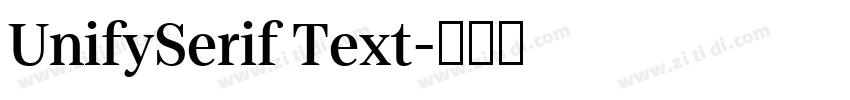 UnifySerif Text字体转换